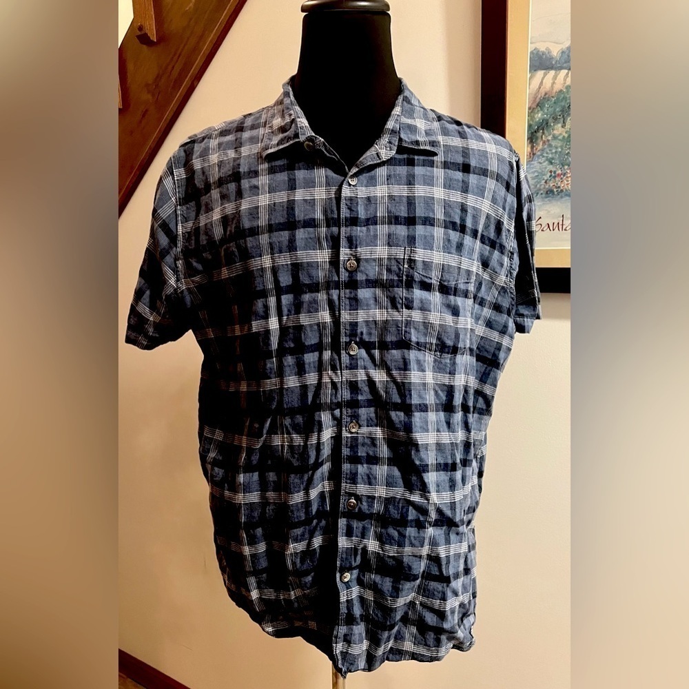 32 BAR BLUES | men’s button up shirt. Size: XXL